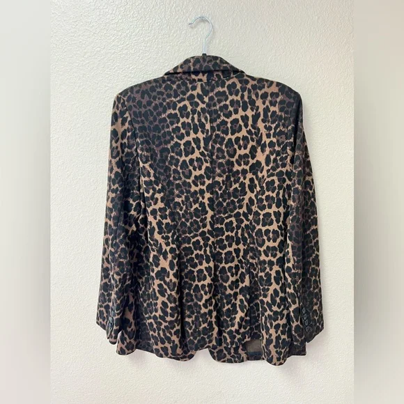 🇺🇸Lane Bryant Leopard Print One Button Blazer - Picture 3 of 11